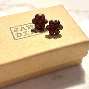 Jane Diaz Pink Tourmaline Flower Earrings